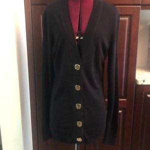 TORY BURCH NAVY XS SIMONE CARDIGAN